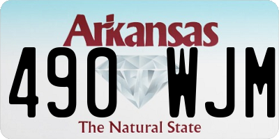 AR license plate 490WJM