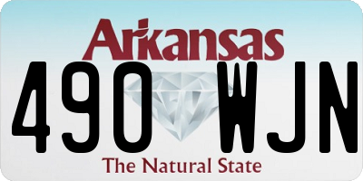 AR license plate 490WJN