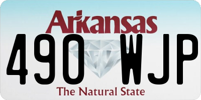 AR license plate 490WJP