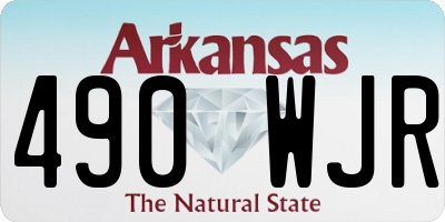 AR license plate 490WJR