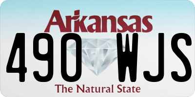 AR license plate 490WJS