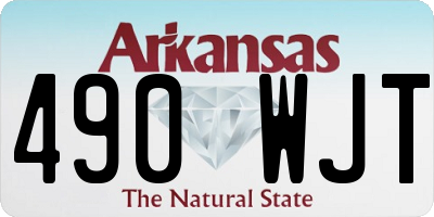 AR license plate 490WJT