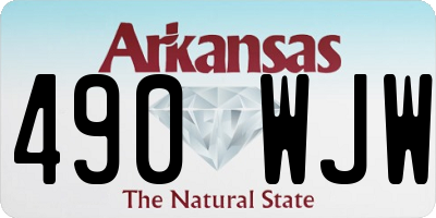 AR license plate 490WJW