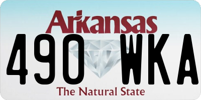 AR license plate 490WKA
