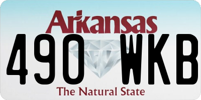 AR license plate 490WKB