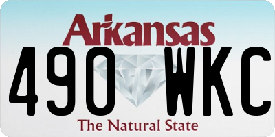 AR license plate 490WKC