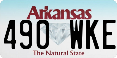 AR license plate 490WKE