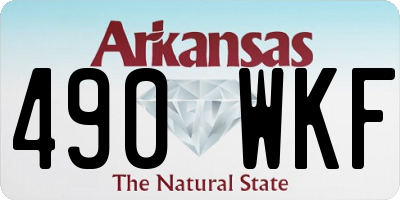AR license plate 490WKF