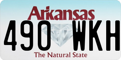 AR license plate 490WKH