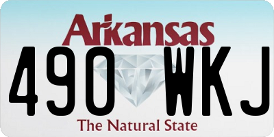 AR license plate 490WKJ