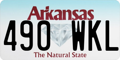 AR license plate 490WKL