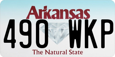 AR license plate 490WKP