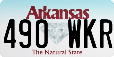 AR license plate 490WKR