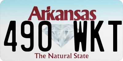 AR license plate 490WKT