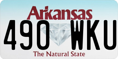 AR license plate 490WKU