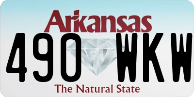 AR license plate 490WKW