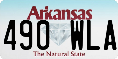 AR license plate 490WLA