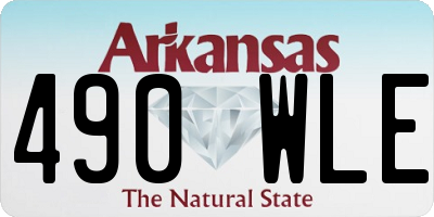 AR license plate 490WLE