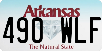 AR license plate 490WLF