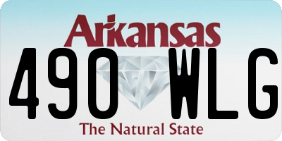 AR license plate 490WLG