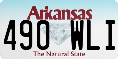 AR license plate 490WLI