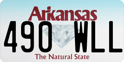 AR license plate 490WLL