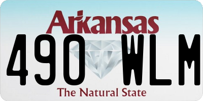 AR license plate 490WLM