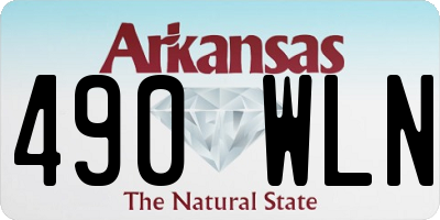AR license plate 490WLN