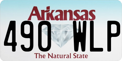 AR license plate 490WLP