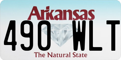 AR license plate 490WLT