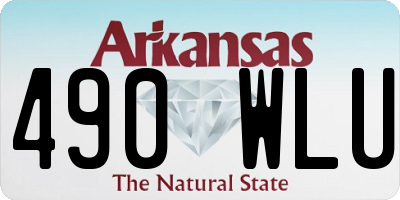 AR license plate 490WLU