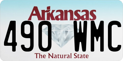 AR license plate 490WMC