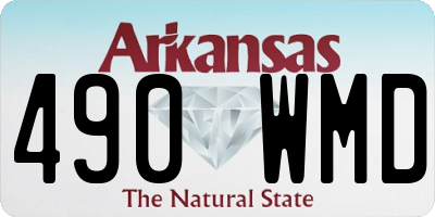 AR license plate 490WMD