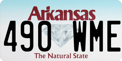 AR license plate 490WME