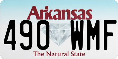 AR license plate 490WMF