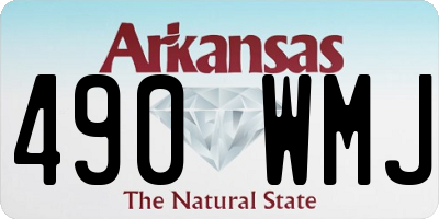 AR license plate 490WMJ