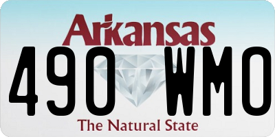 AR license plate 490WMO