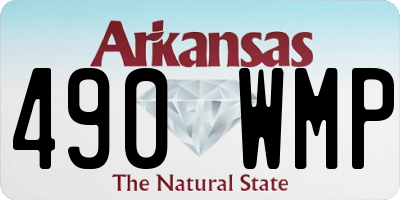AR license plate 490WMP