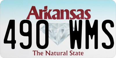 AR license plate 490WMS