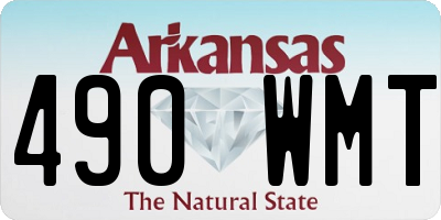 AR license plate 490WMT