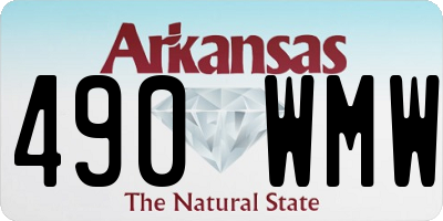 AR license plate 490WMW
