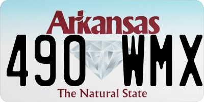AR license plate 490WMX