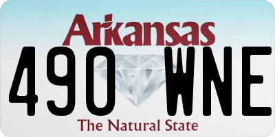 AR license plate 490WNE