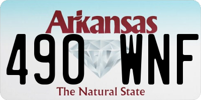 AR license plate 490WNF