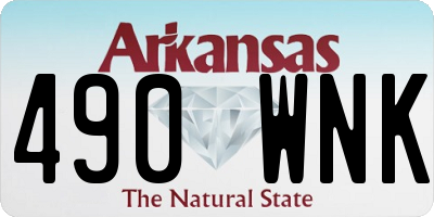 AR license plate 490WNK