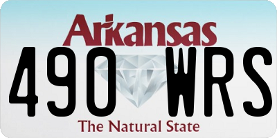 AR license plate 490WRS