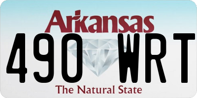 AR license plate 490WRT