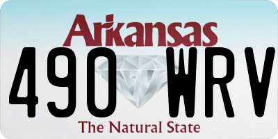 AR license plate 490WRV