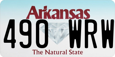 AR license plate 490WRW