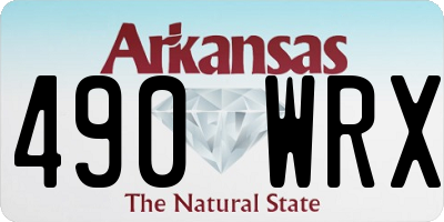 AR license plate 490WRX